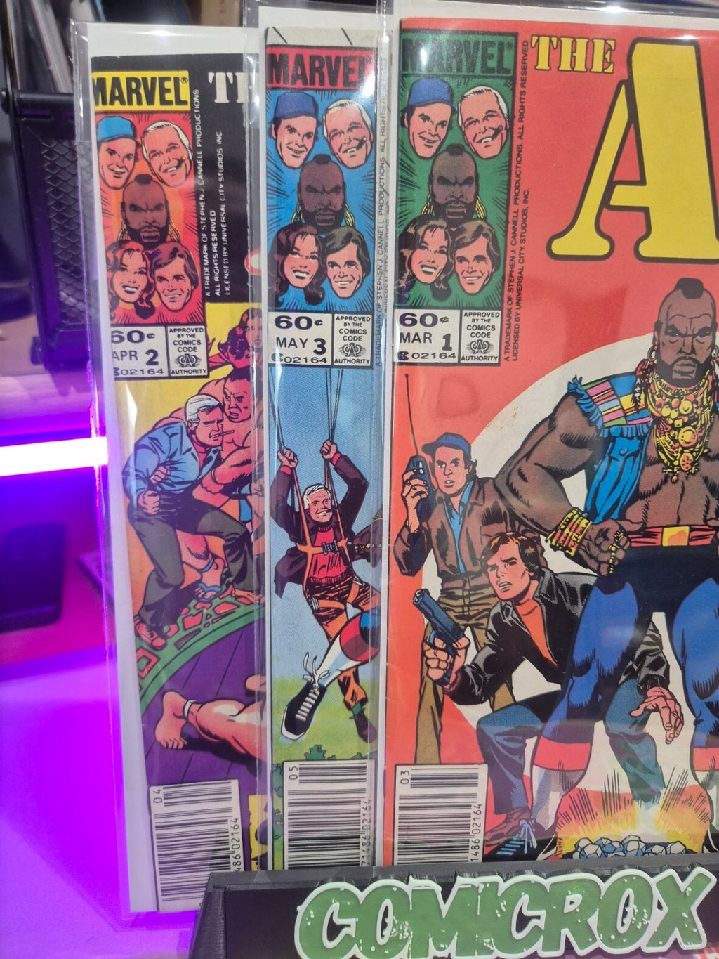 The A-Team Comics, Marvel, 1984, Complete Set #1-3, High Grades