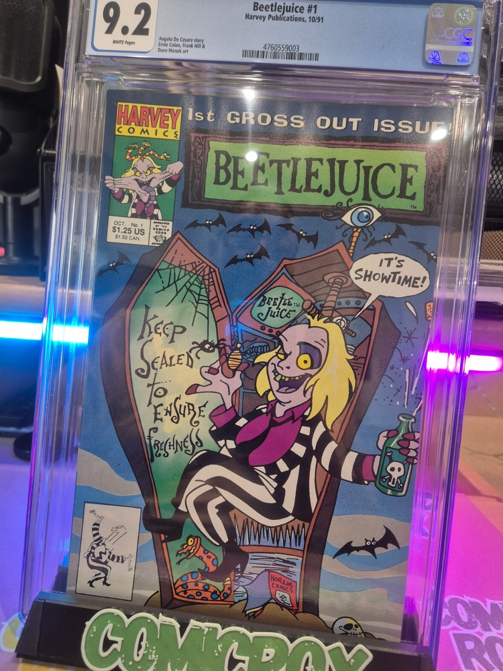 Beetlejuice #1, CGC 9.2, 1991, 1st App Beetlejuice