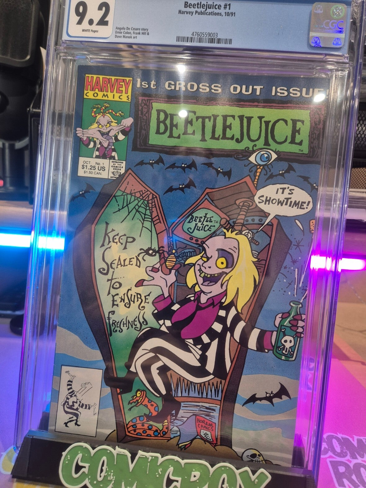 Beetlejuice #1, CGC 9.2, 1991, 1st App Beetlejuice