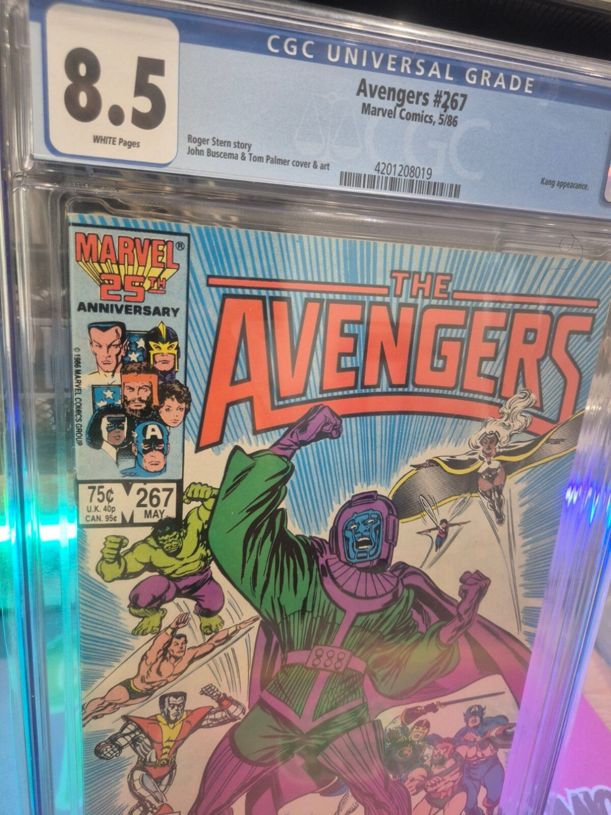 The Avengers #267, CGC 8.5, 1986, 1st team app. The Council of Kangs