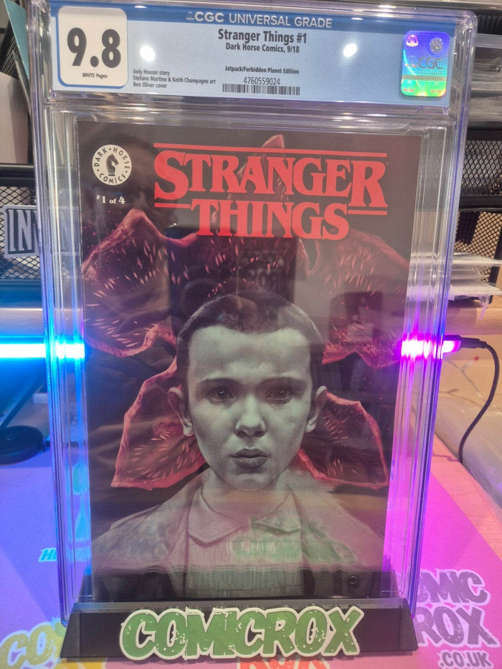 Stranger Things #1, CGC 9.8, Top Pop! 2018, Ben Oliver Edition