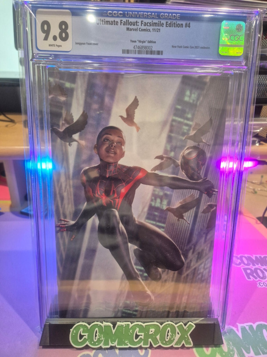Ultimate Fallout #4, CGC 9.8, Yoon NYCC Facsimile Virgin Ltd 1000