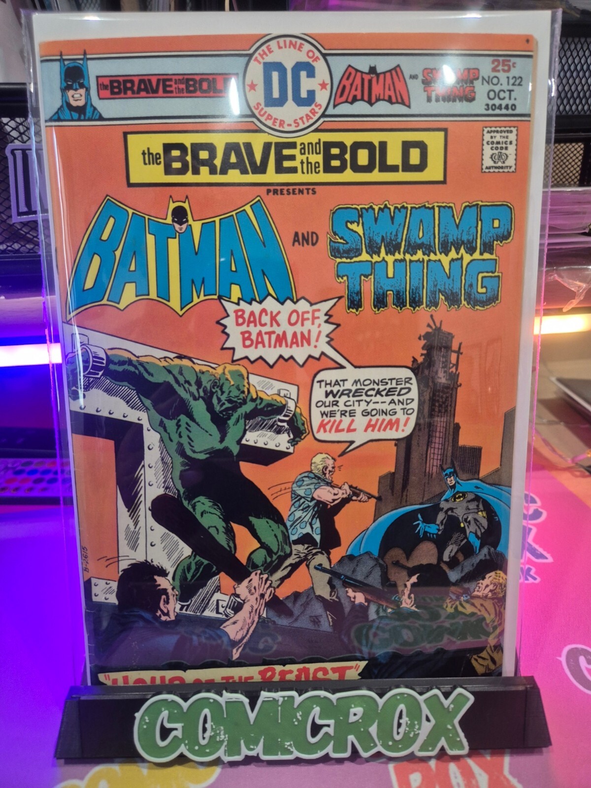 The Brave and the Bold #122, 1975, Batman & Swamp Thing, High Grade FN/VF