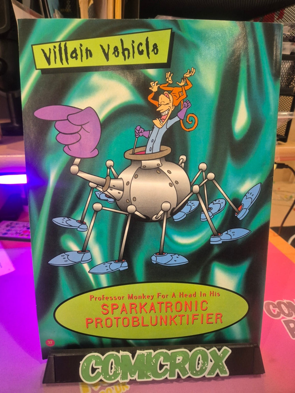 Earthworm Jim Comic #1, Free Stickers & Poster still attached, 1996, NM