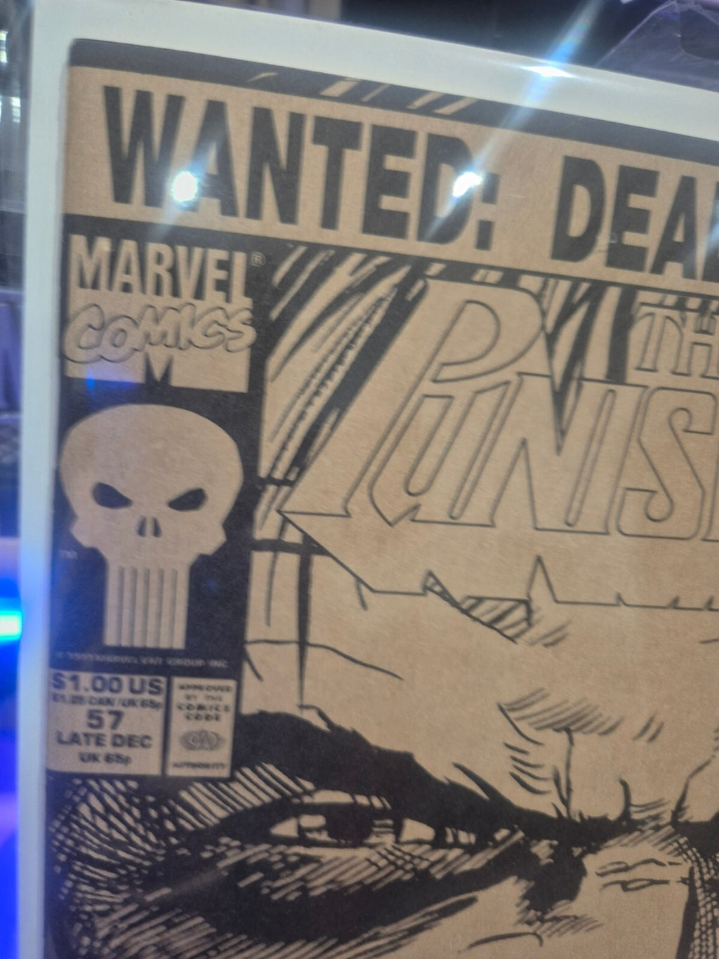 The Punisher #57, 1991, Wanted Dead or Alive, NM 9.4