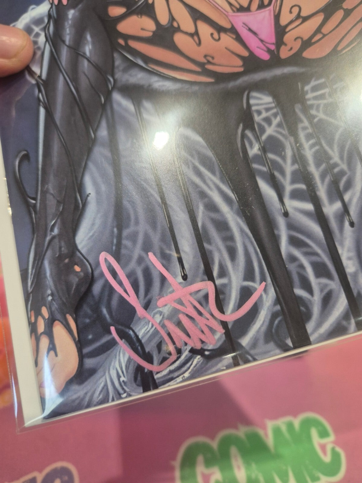 Gwenom - She-Venom Sketchbook by Surtur, Double Signed with COA