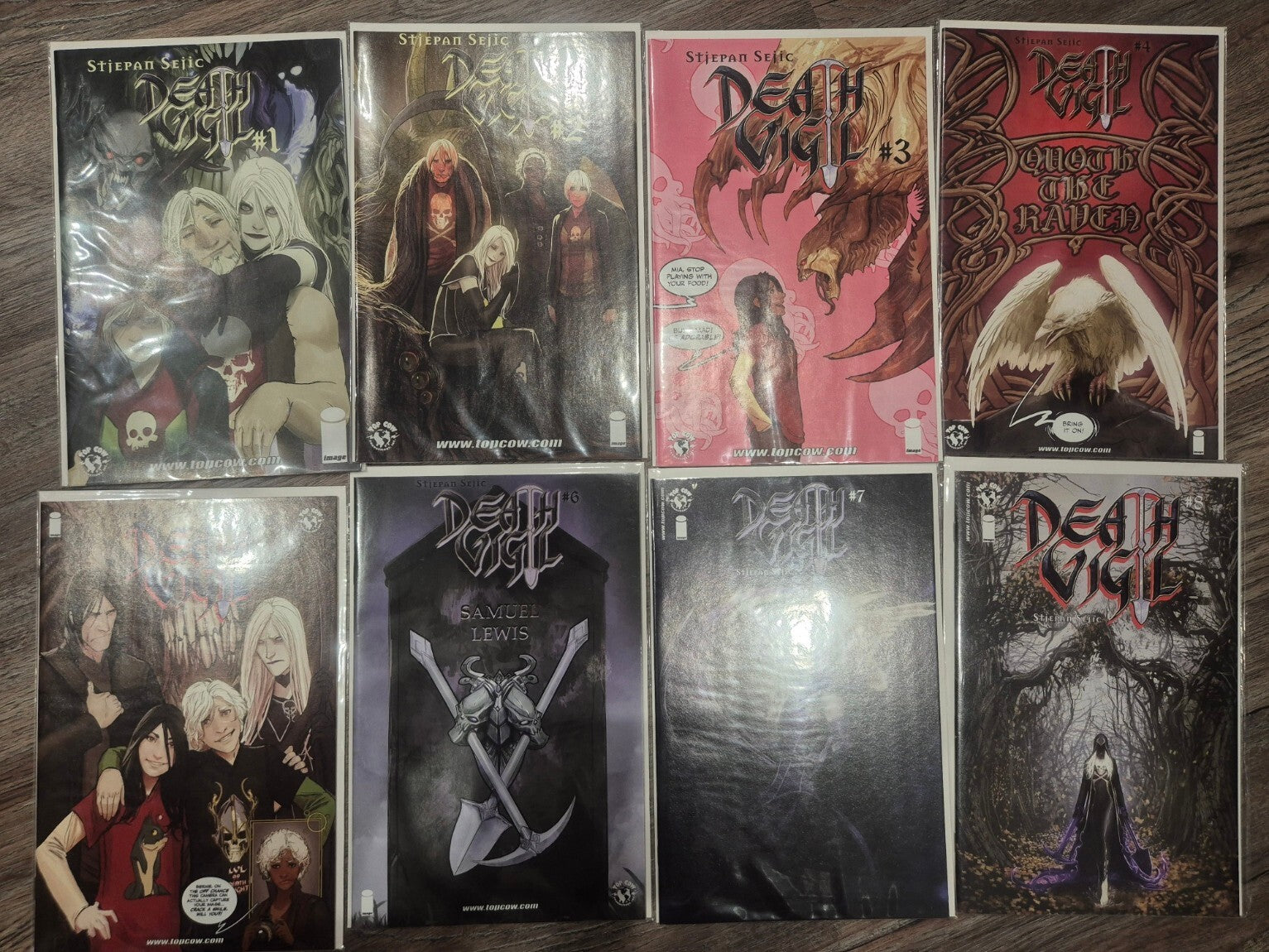 Death Vigil Complete Set #1-8, Stjepan Sejic, Rare, High Grade All NM+