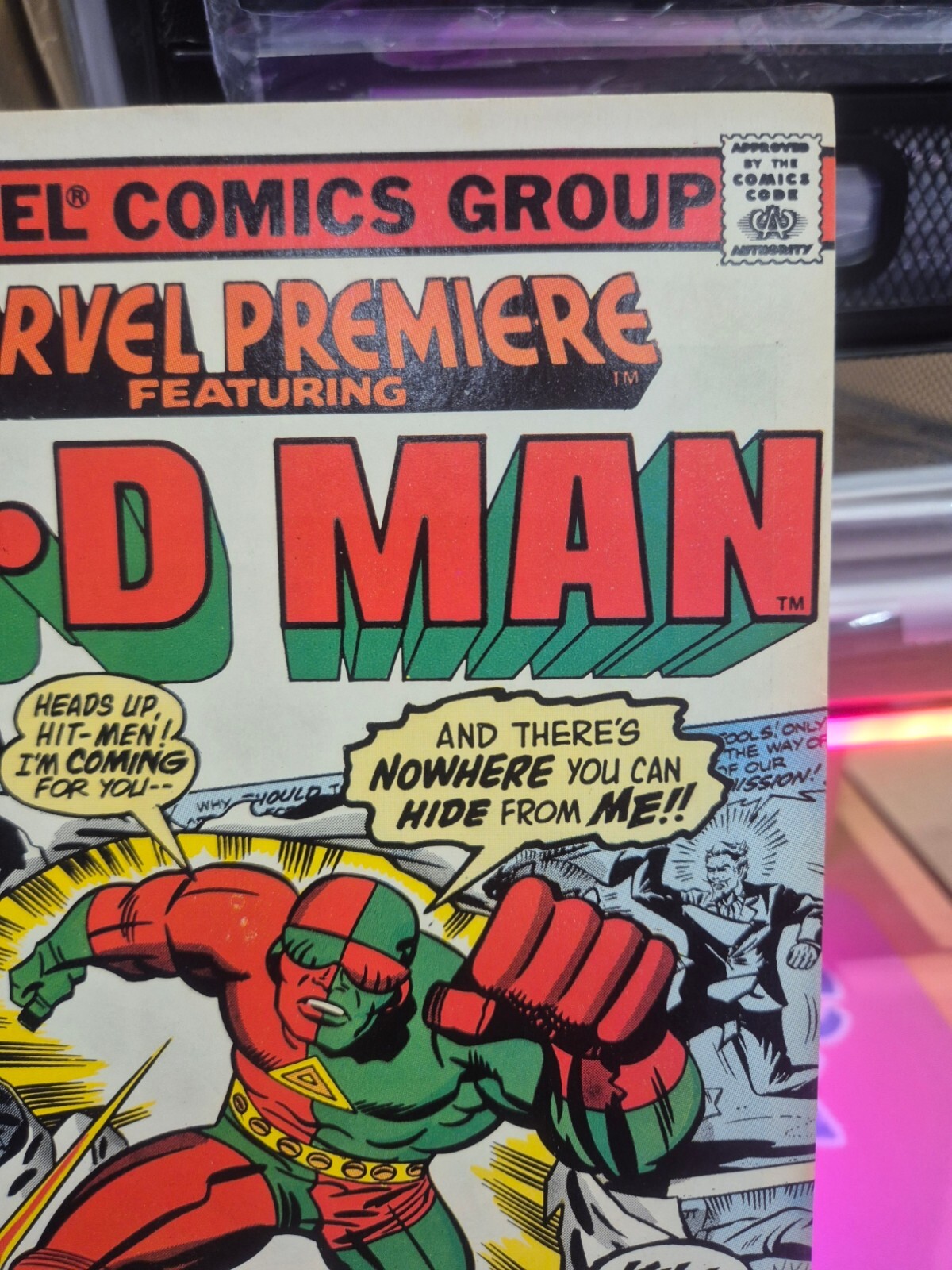 Marvel Premiere #35, 1977, Origin & 1st App 3-D Man, NM- 9.2