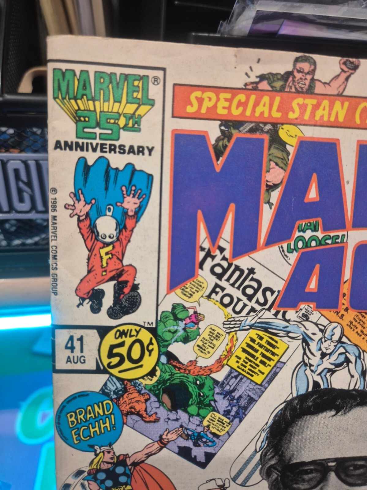 Marvel Age #41, 1986, Key: Stan Lee Photo Cover, FN 6.0 or Higher