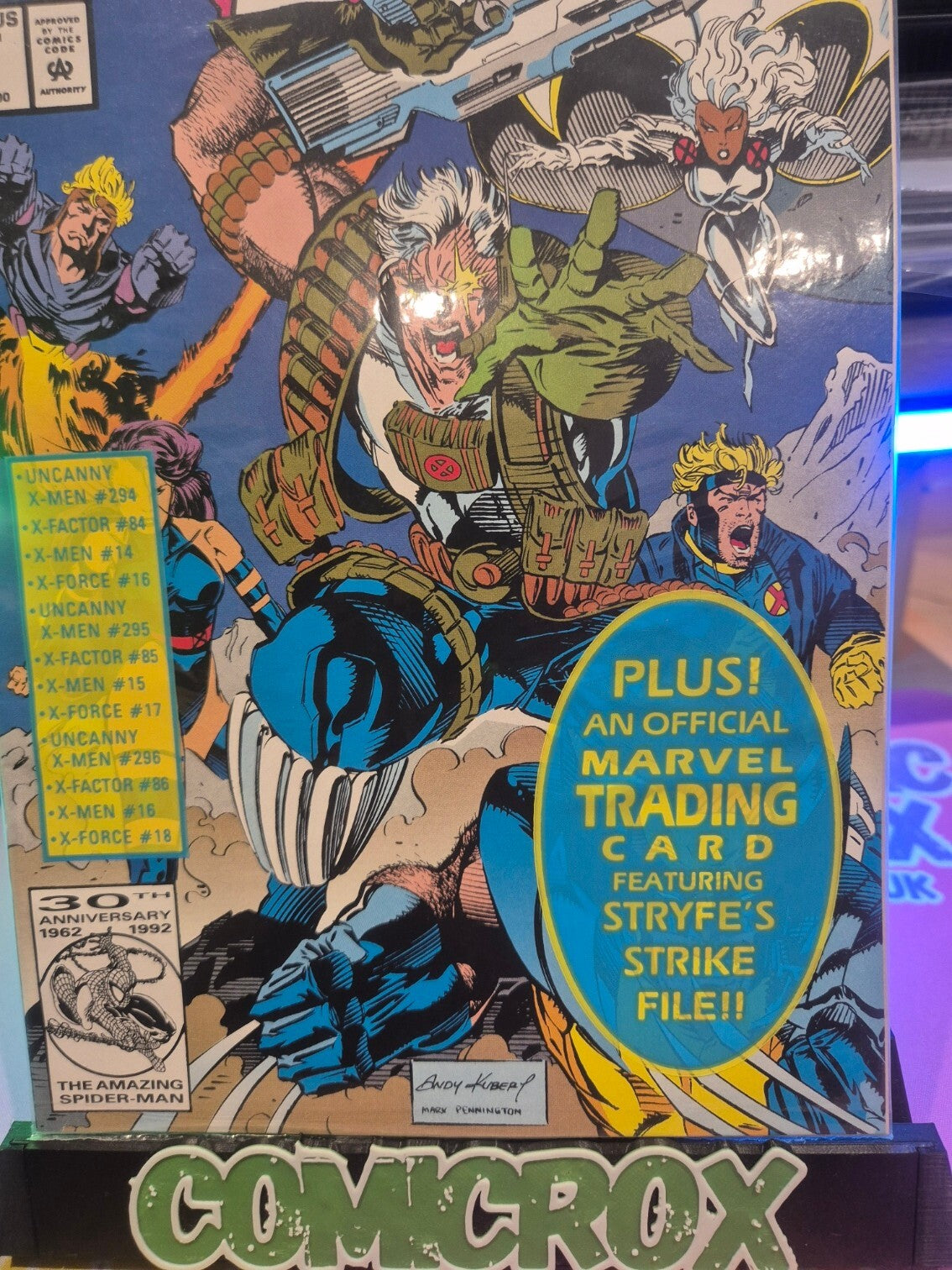 X-Men #16, 1993, X-Cutioners Song, Unopened Polybag with Trading Card, NM