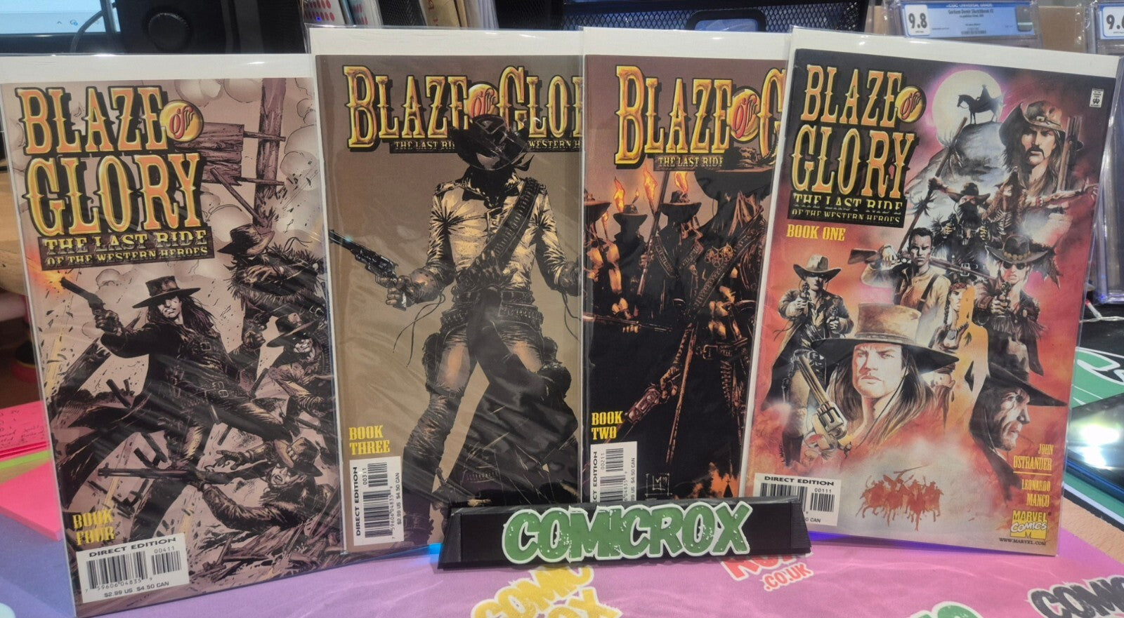 Blaze of Glory, The Last Ride Complete Set #1 to 4, 2000, High Grade VF/NM+
