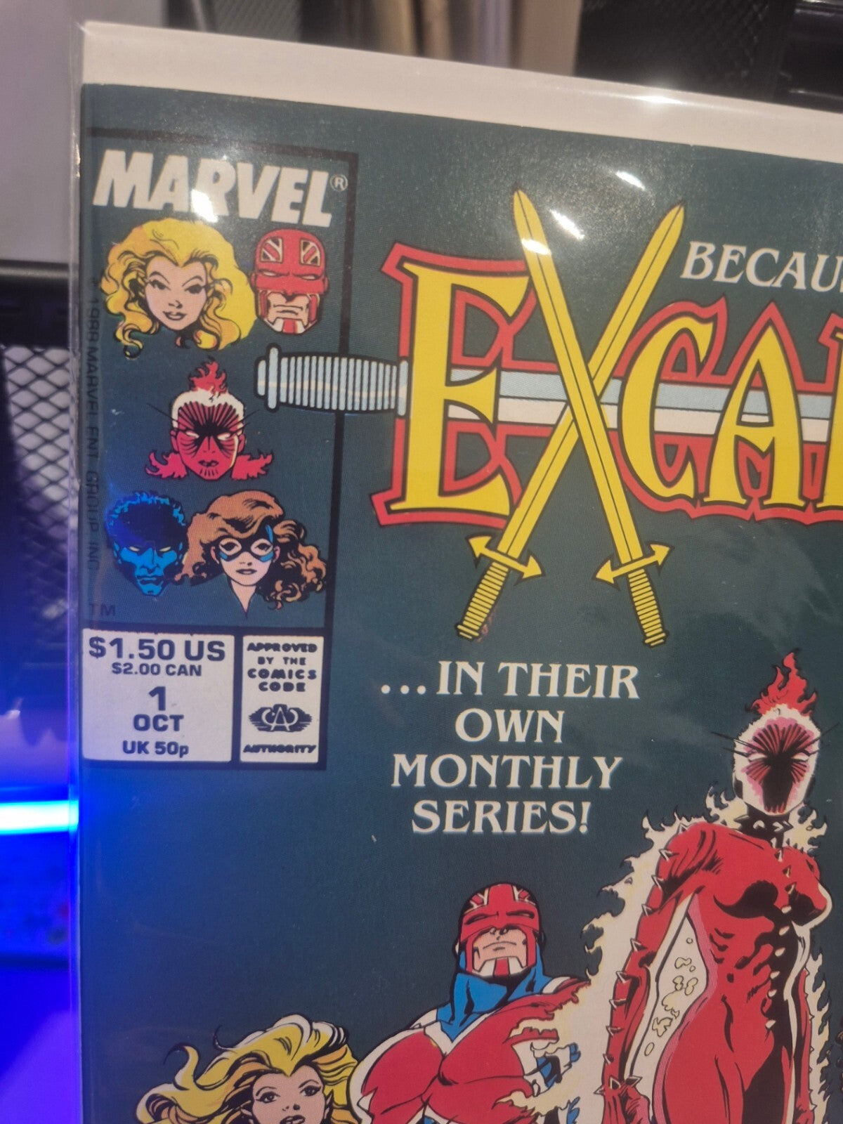 Excalibur #1, 1988, Premiere Issue, 1st app. Widget, NM