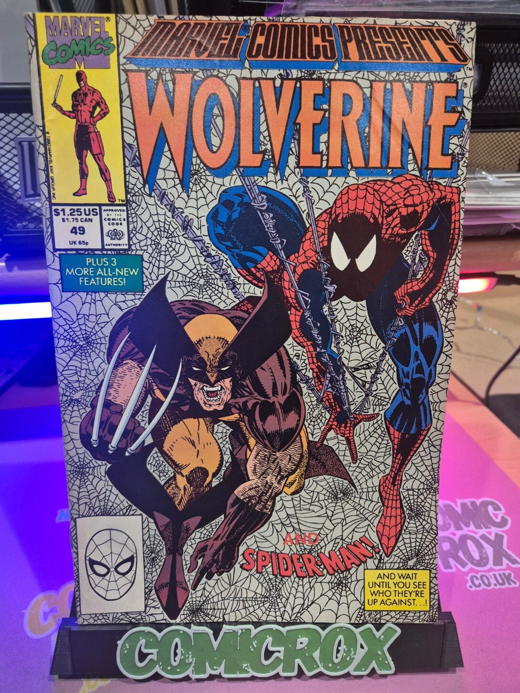 Marvel Comics Presents #49, 1990, Wolverine and Spider-Man VF/NM