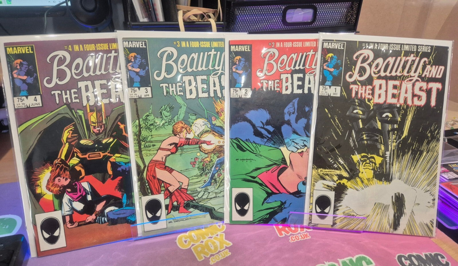 Beauty and the Beast Complete Set #1-4, 1984, All NM