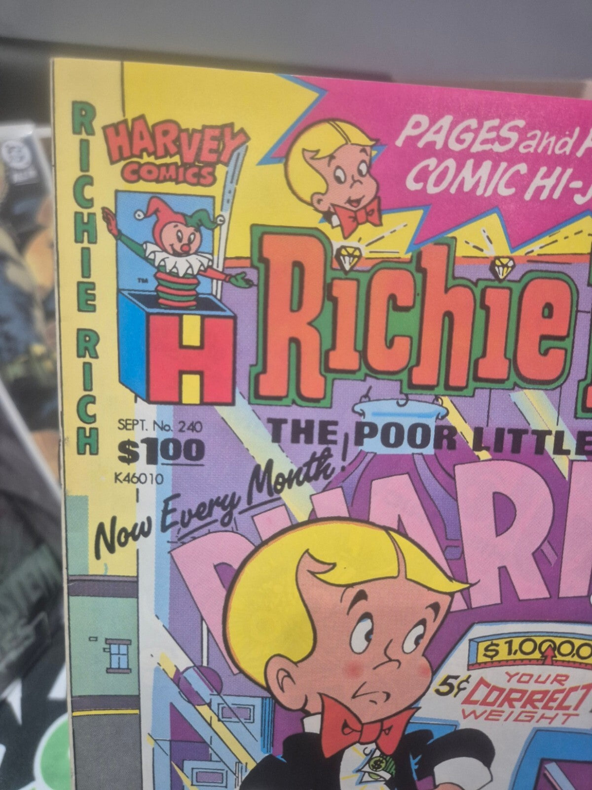 Richie Rich #240, 1989, Poor Little Rich Boy, Harvey Comics, VF/NM