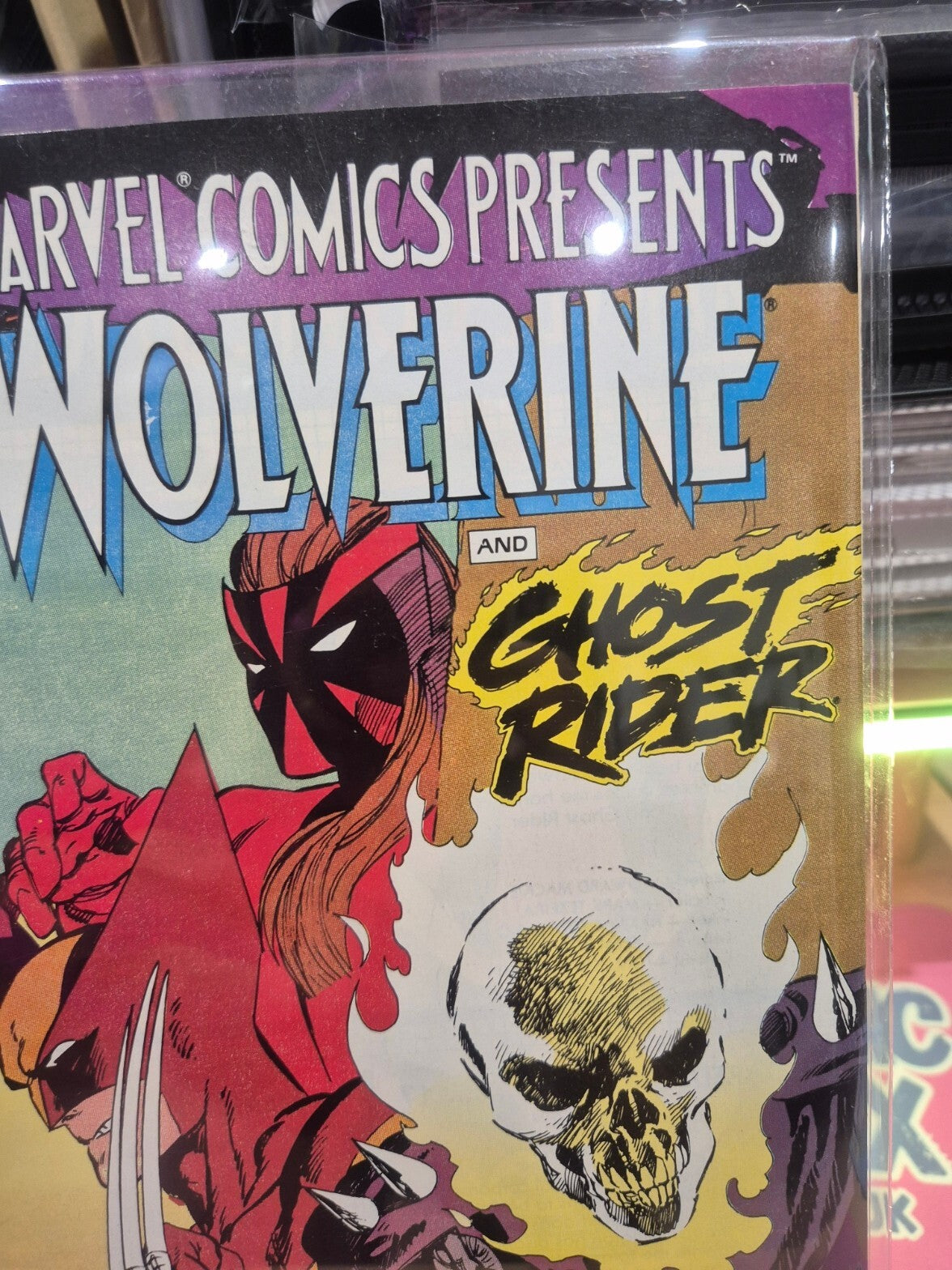 Marvel Comics Presents #71, 1991, Wolverine & Ghost Rider, NM+
