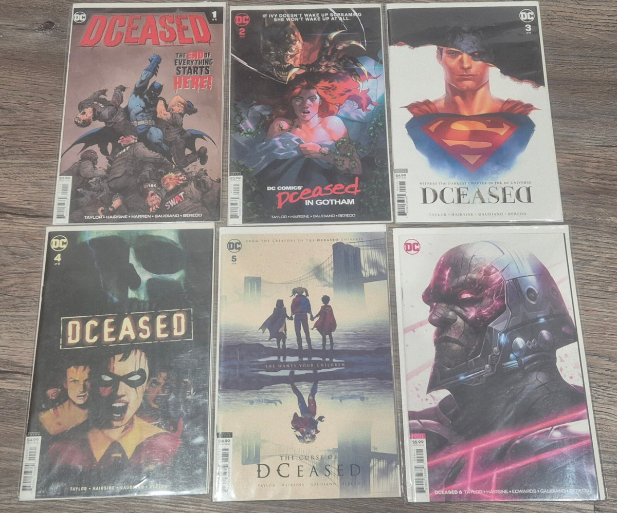 Dceased Complete Set #1-6, Rare Variants, All High Grade