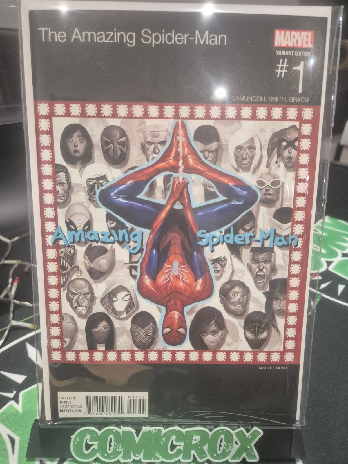 Amazing Spider-Man #1, Marvel Hip-Hop Homage Variant, Del Mundo, NM-