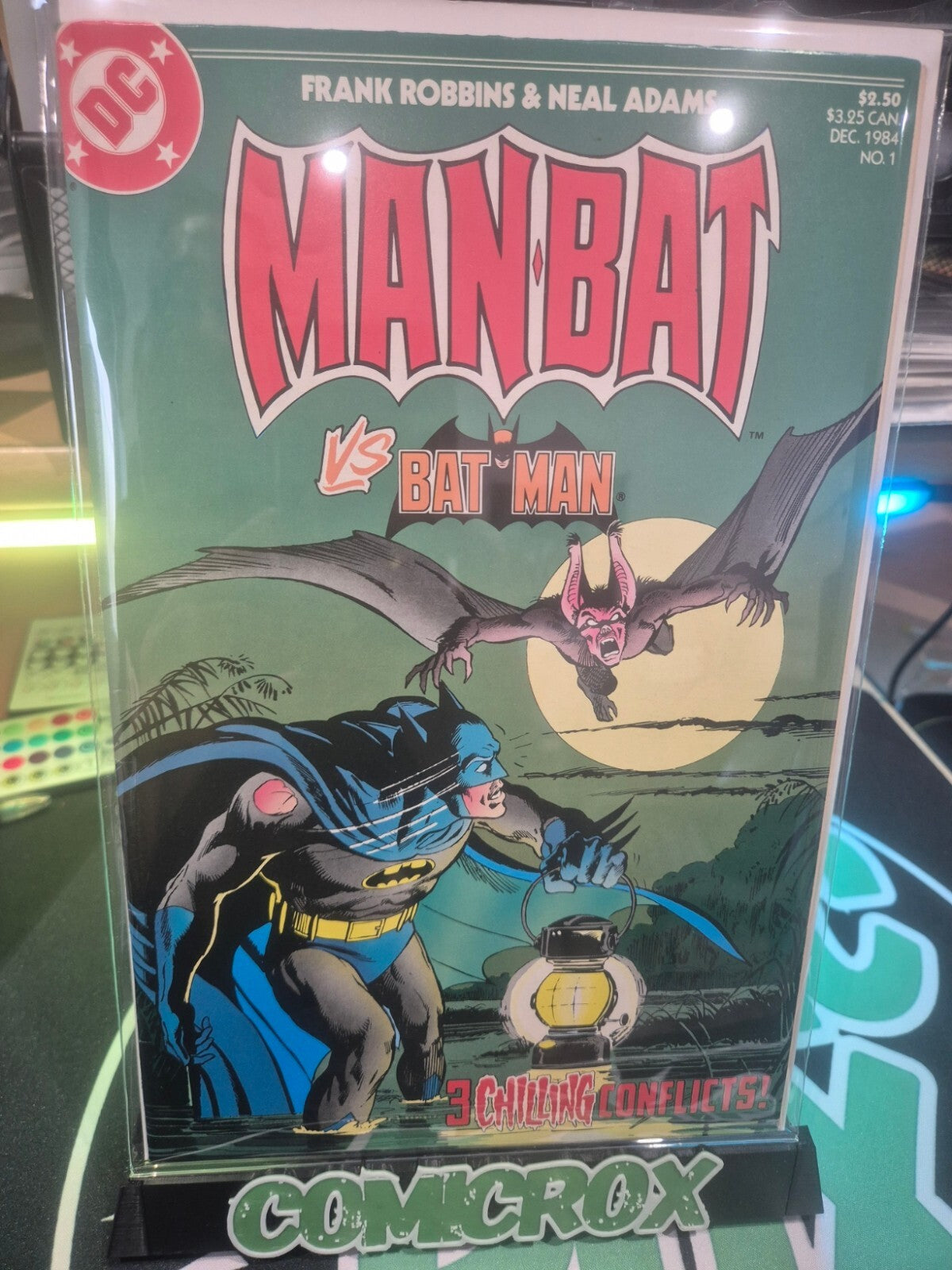 Manbat V Batman #1, 1984, Rare, Neal Adams, High Grade VF+ (or higher)