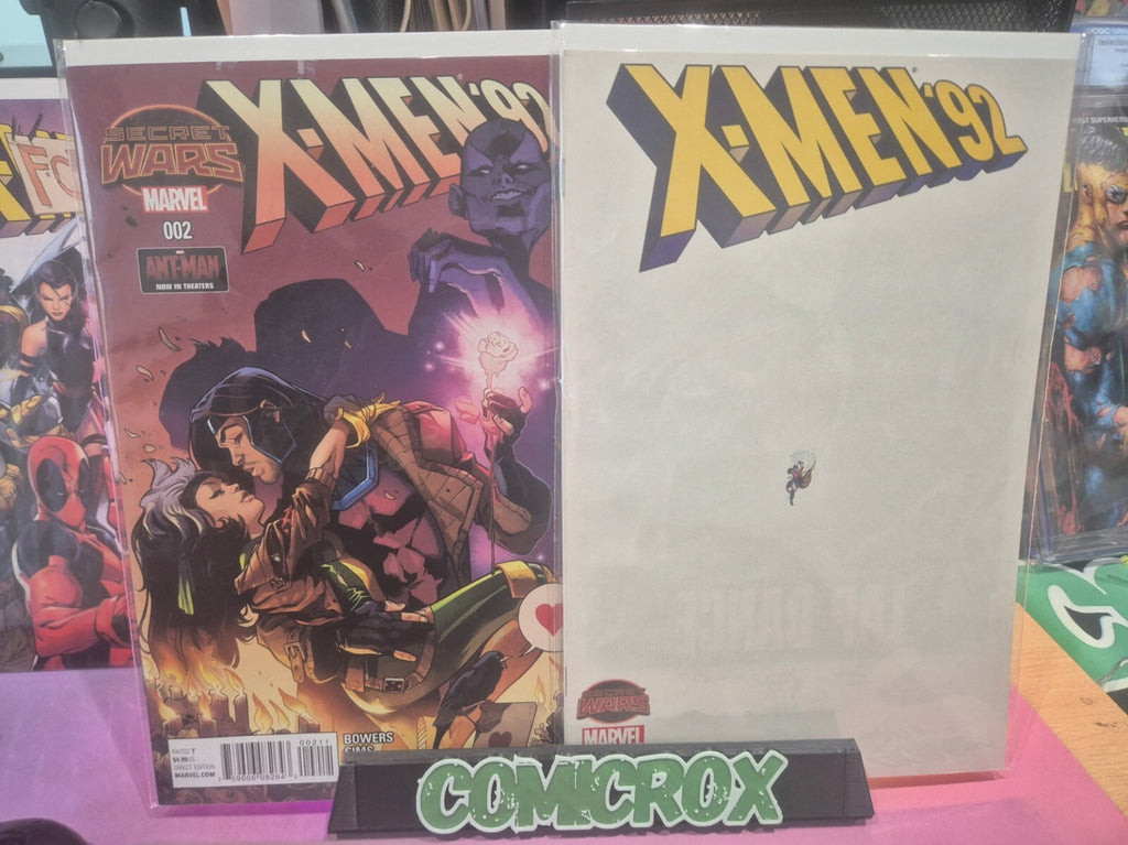 X-Men 92, 2015, Complete Set #1-4, Inc Rare 1:15 Ratio cover #1, All NM
