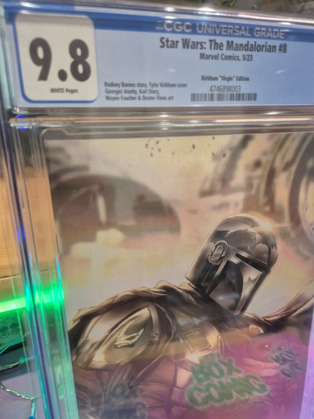 Star Wars: The Mandalorian #8, CGC 9.8 Top Pop! Highest Graded, Kirkham Virgin