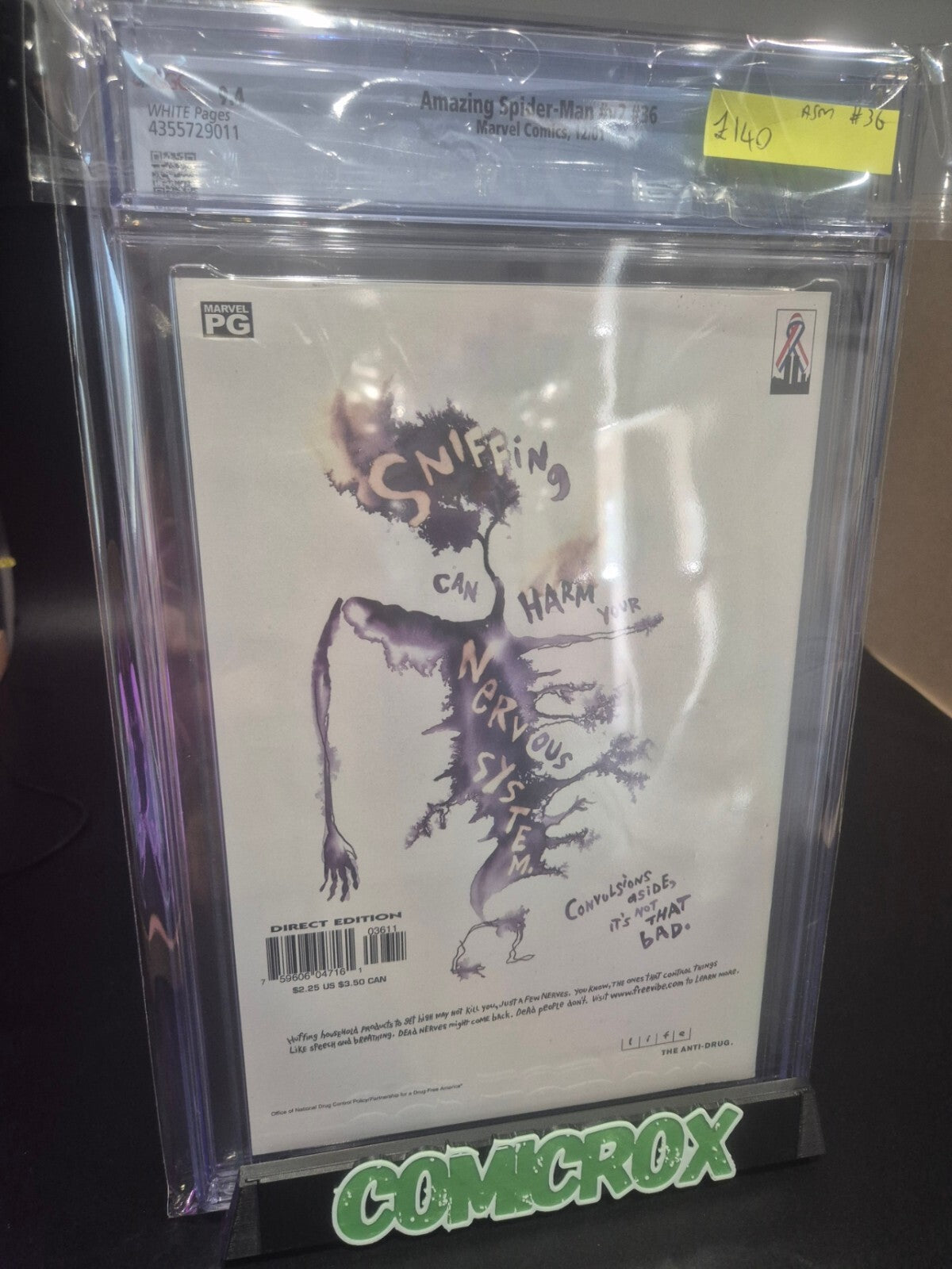 Amazing Spider-Man #36, CGC 9.4, Black 9/11 Tribute Cover