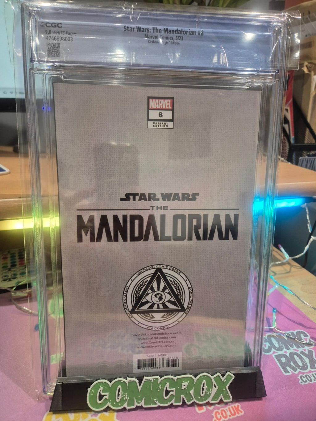 Star Wars: The Mandalorian #8, CGC 9.8 Top Pop! Highest Graded, Kirkham Virgin