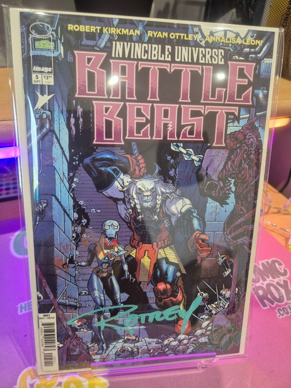 Battle Beast #5, 1st Print, Signed by Ottley with COA, NM
