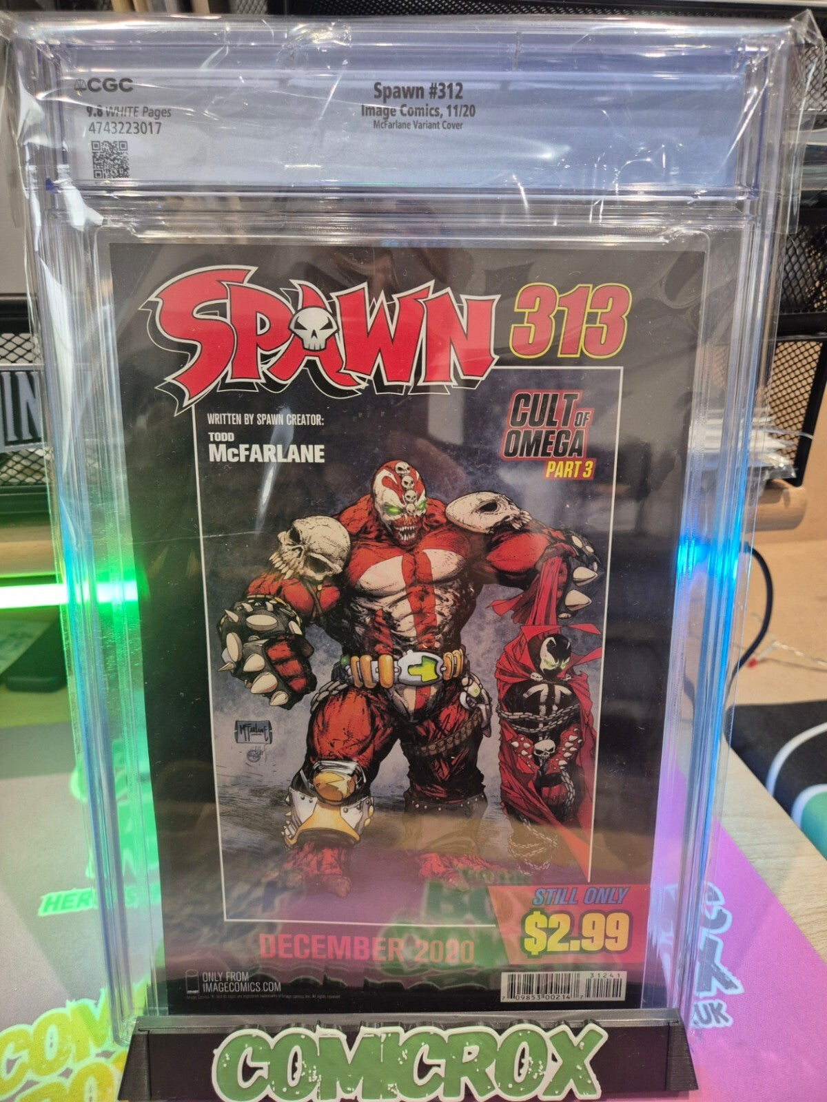Spawn #312, CGC 9.8, Todd McFarlane Incentive Virgin Variant