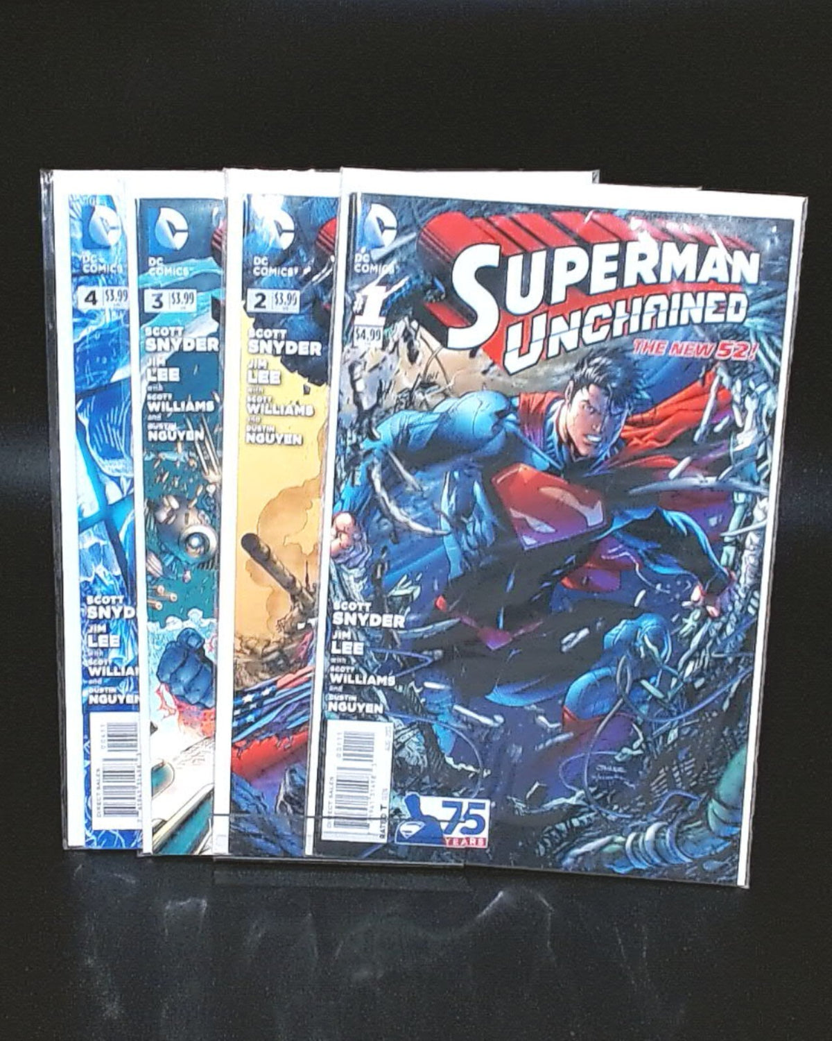 Superman Unchained #1–9 Complete Series, Snyder & Jim Lee, NM