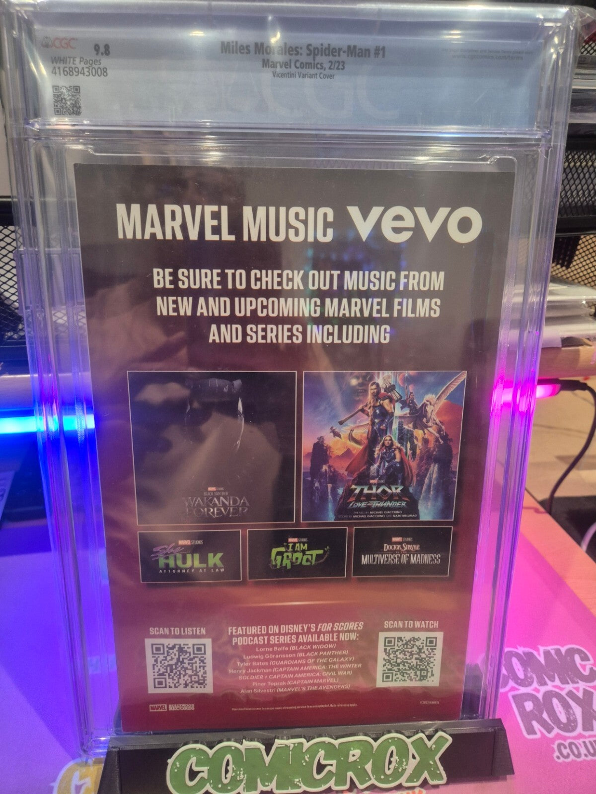 Miles Morales: Spider-Man #1, CGC 9.8, Rare 1:25 Federico Incentive Variant