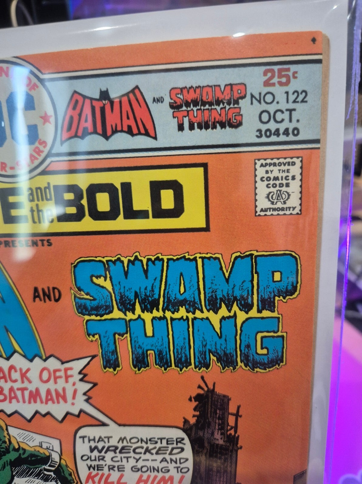 The Brave and the Bold #122, 1975, Batman & Swamp Thing, High Grade FN/VF