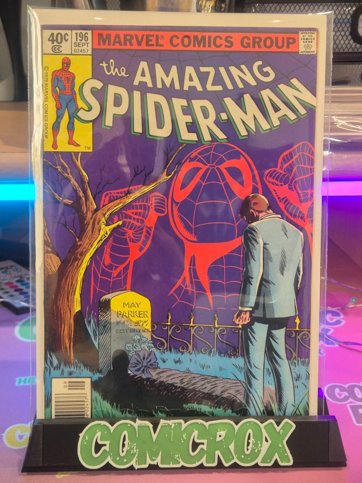 Amazing Spider-Man #196, 1st Debra Whitman, Newsstand, VF/NM