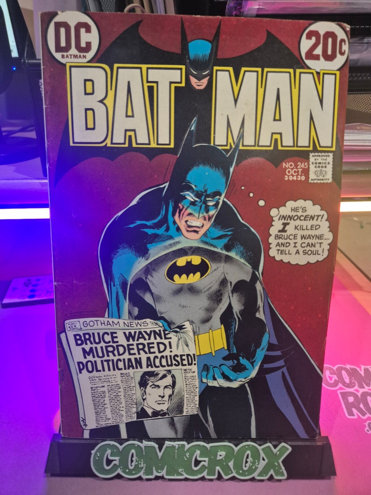 Batman #245, 1972, Classic Neal Adams Cover, FN+ or Higher