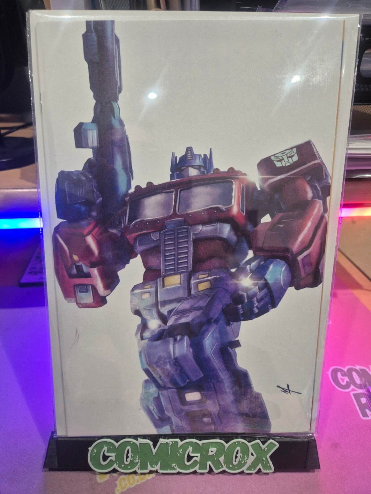 Transformers #25, Marco Turini Rare Exclusive Spotlight Variant, Ltd. 750, NM