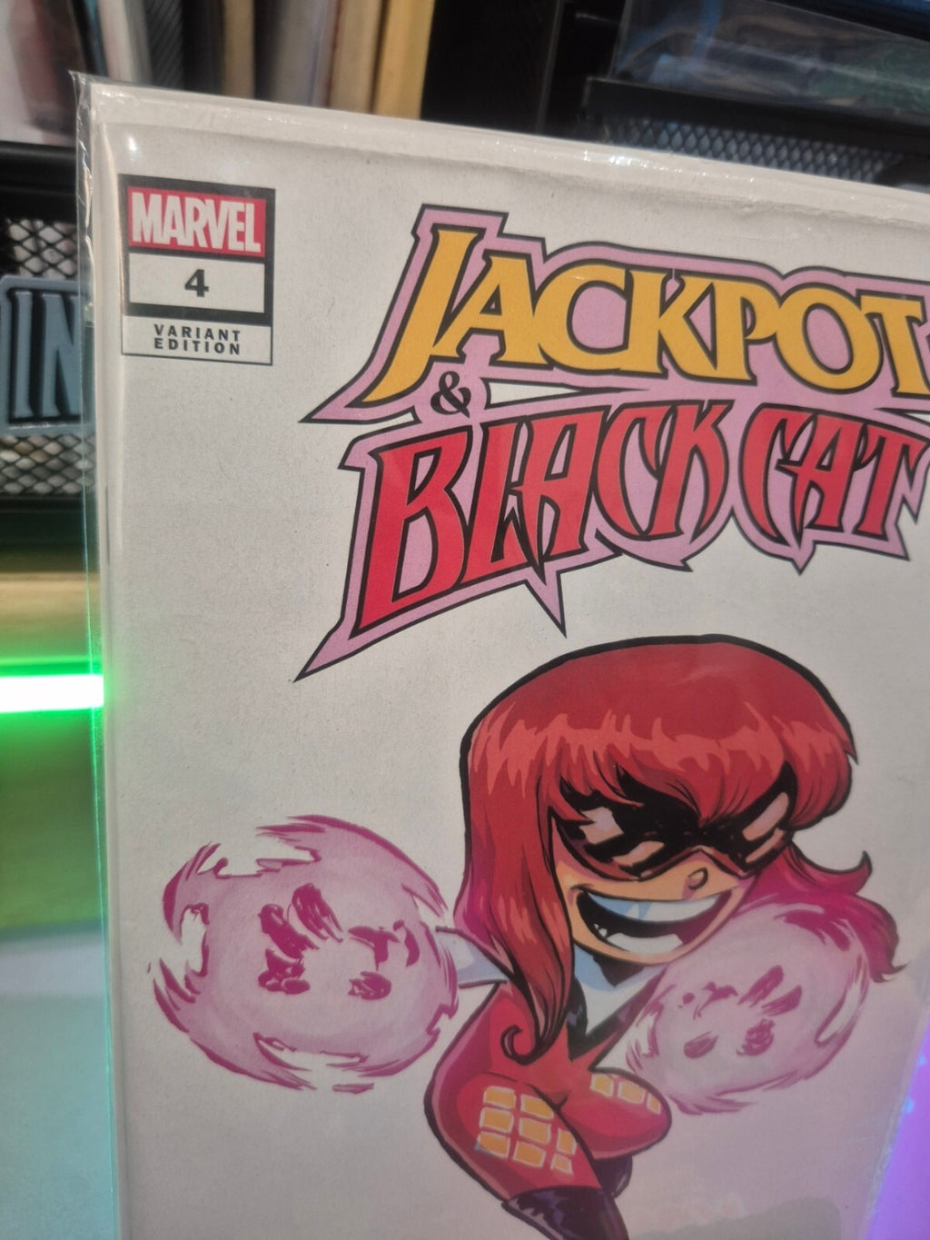 Jackpot & Black Cat #4, 2024, Skottie Young Big Marvels Variant, NM