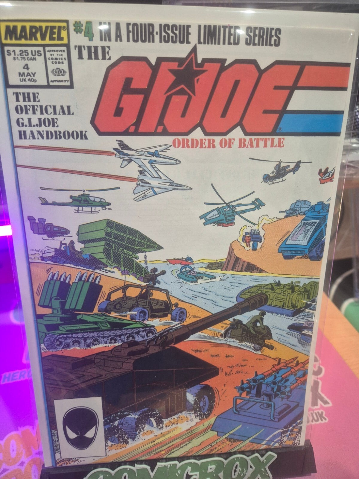 G.I. Joe: Order of Battle #4, 1987, Marvel, High Grade VF/NM