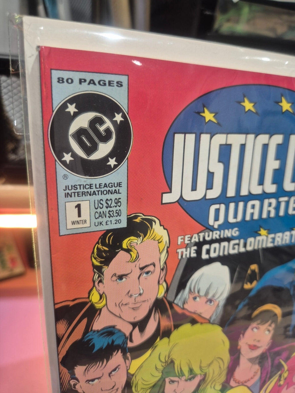 Justice League Quarterly #1, 1990, 1st Team App The Conglomerate, Squarebound NM