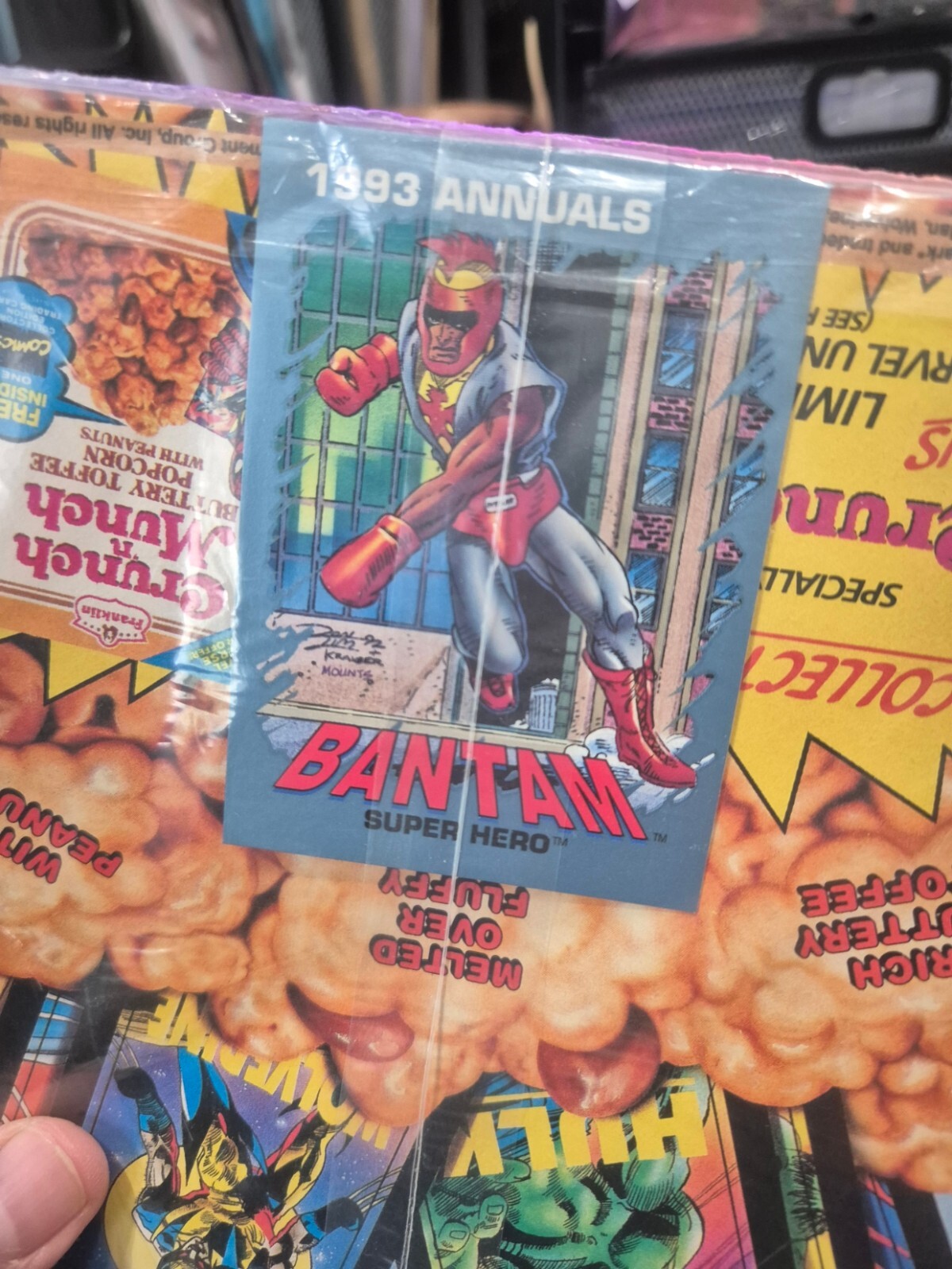 Captain America #12, 1993, Sealed in Polybag with Bantam Trading Card, NM