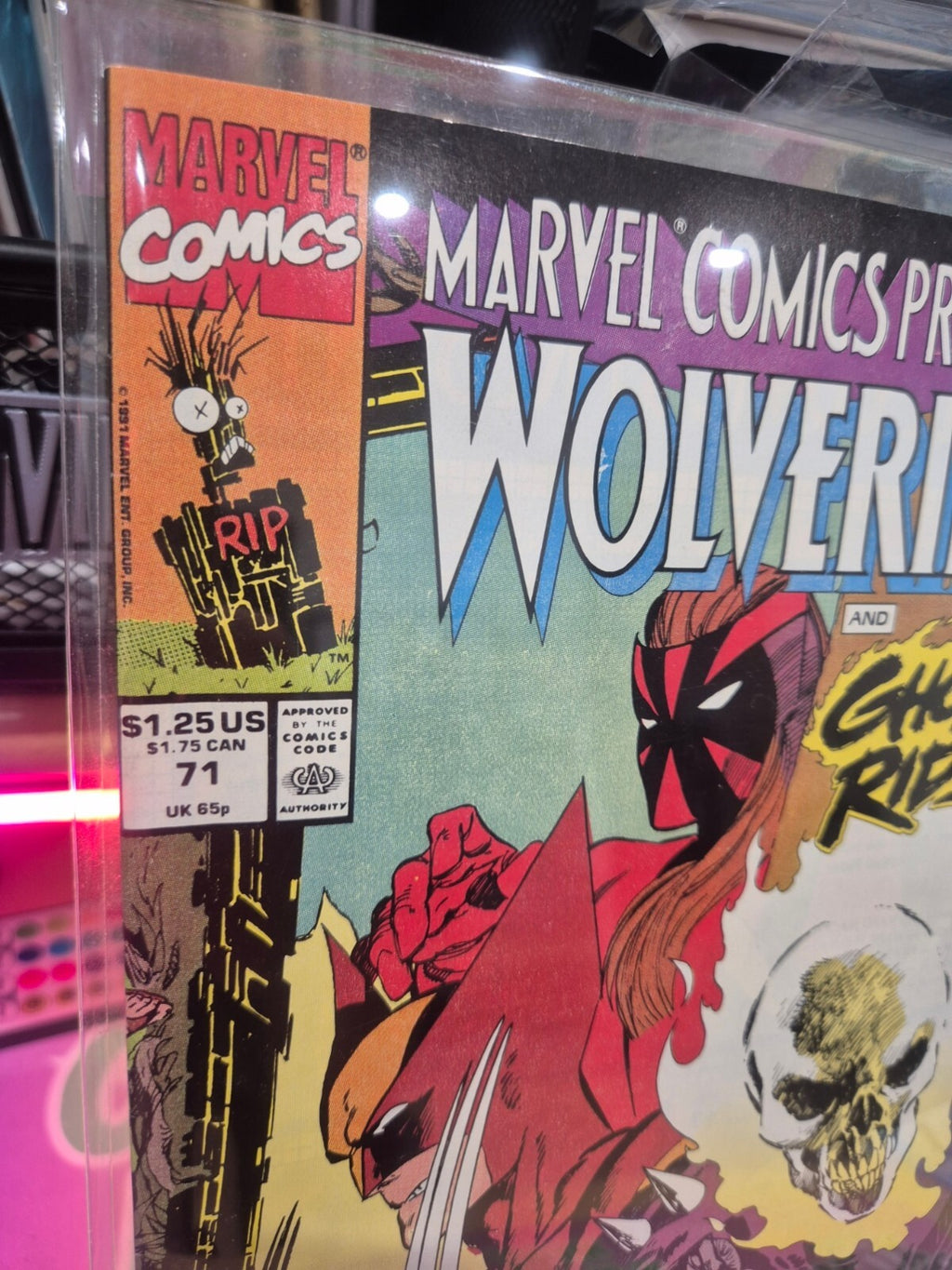 Marvel Comics Presents #71, 1991, Wolverine & Ghost Rider, NM+