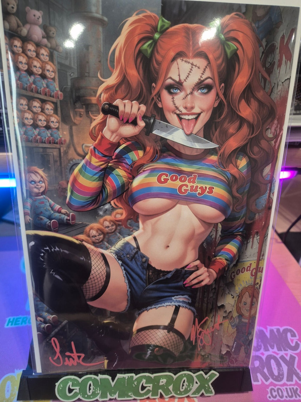 Chucky Harley Artbook, Double Signed by the Surturs with COA, NM+