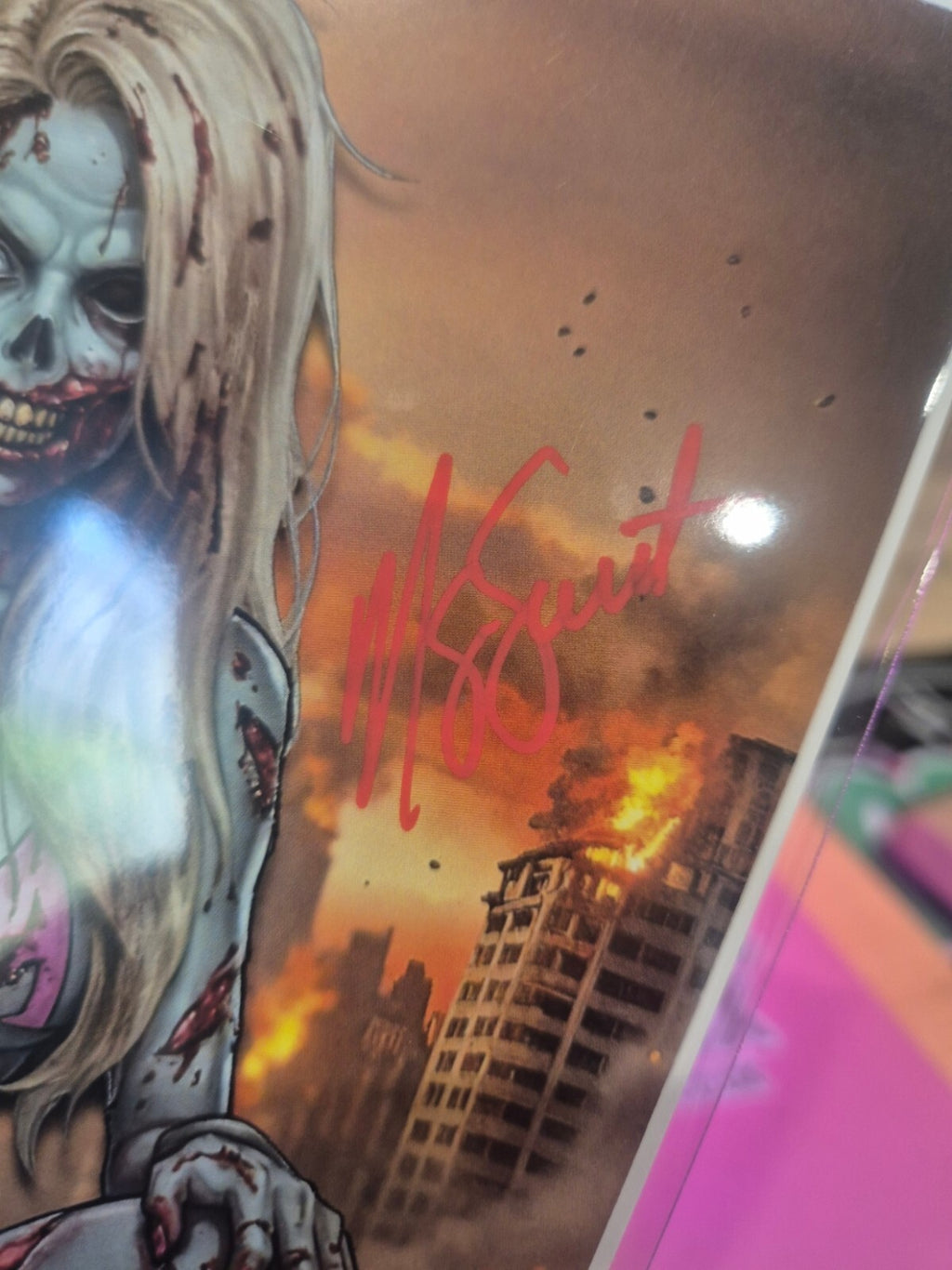 Bloody Zombie Sketchbook by Surtur, Double Signed with COA. Extremely Rare