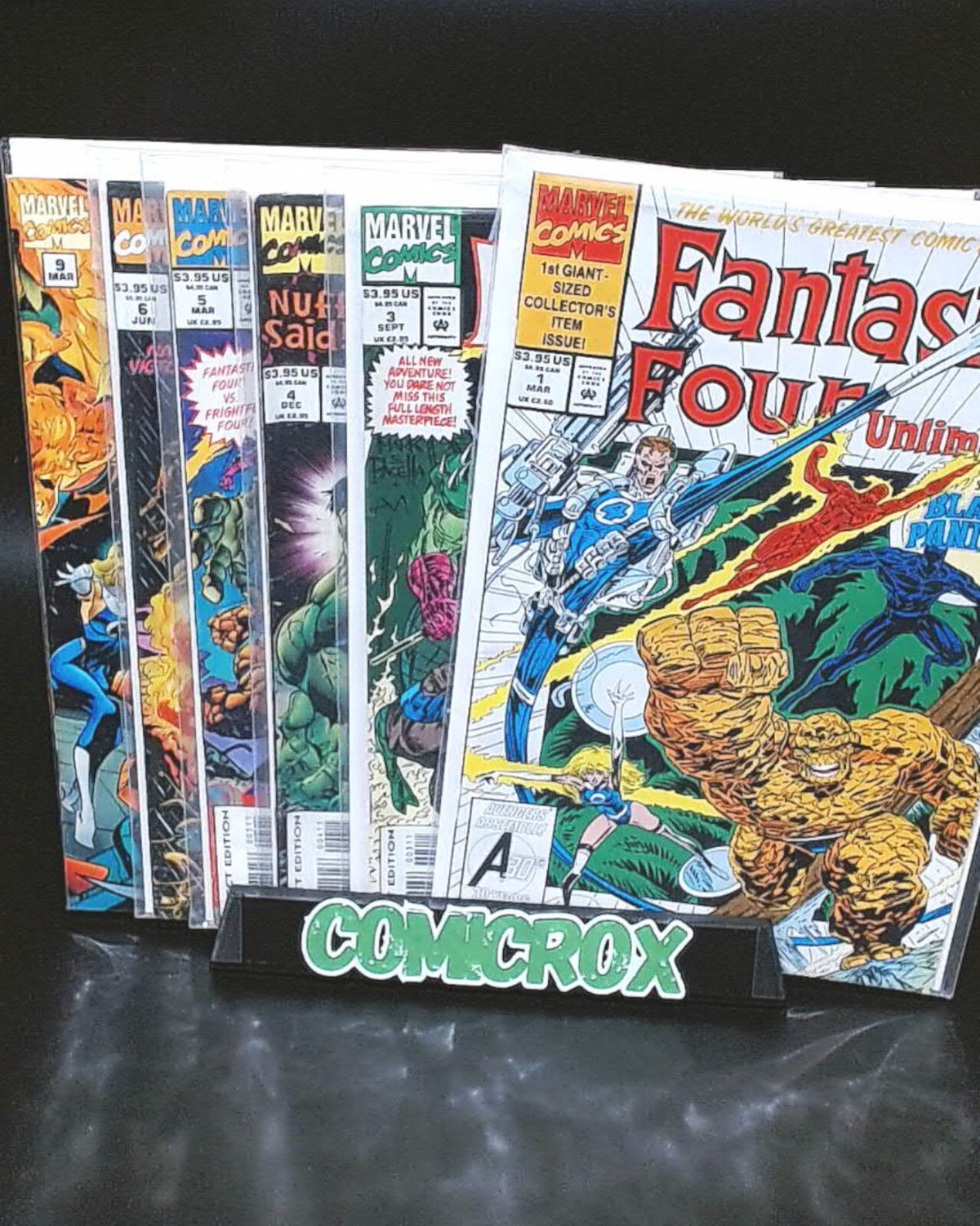 Fantastic Four Unlimited Set, #1, 3, 4, 5, 6, 9, Marvel, 1993, VF/NM