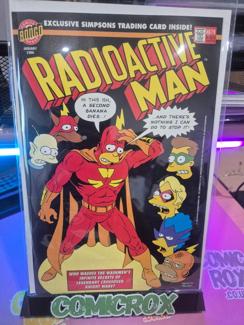 Radioactive Man #679, 1994, Bongo Comics, With Playing Card VF/NM
