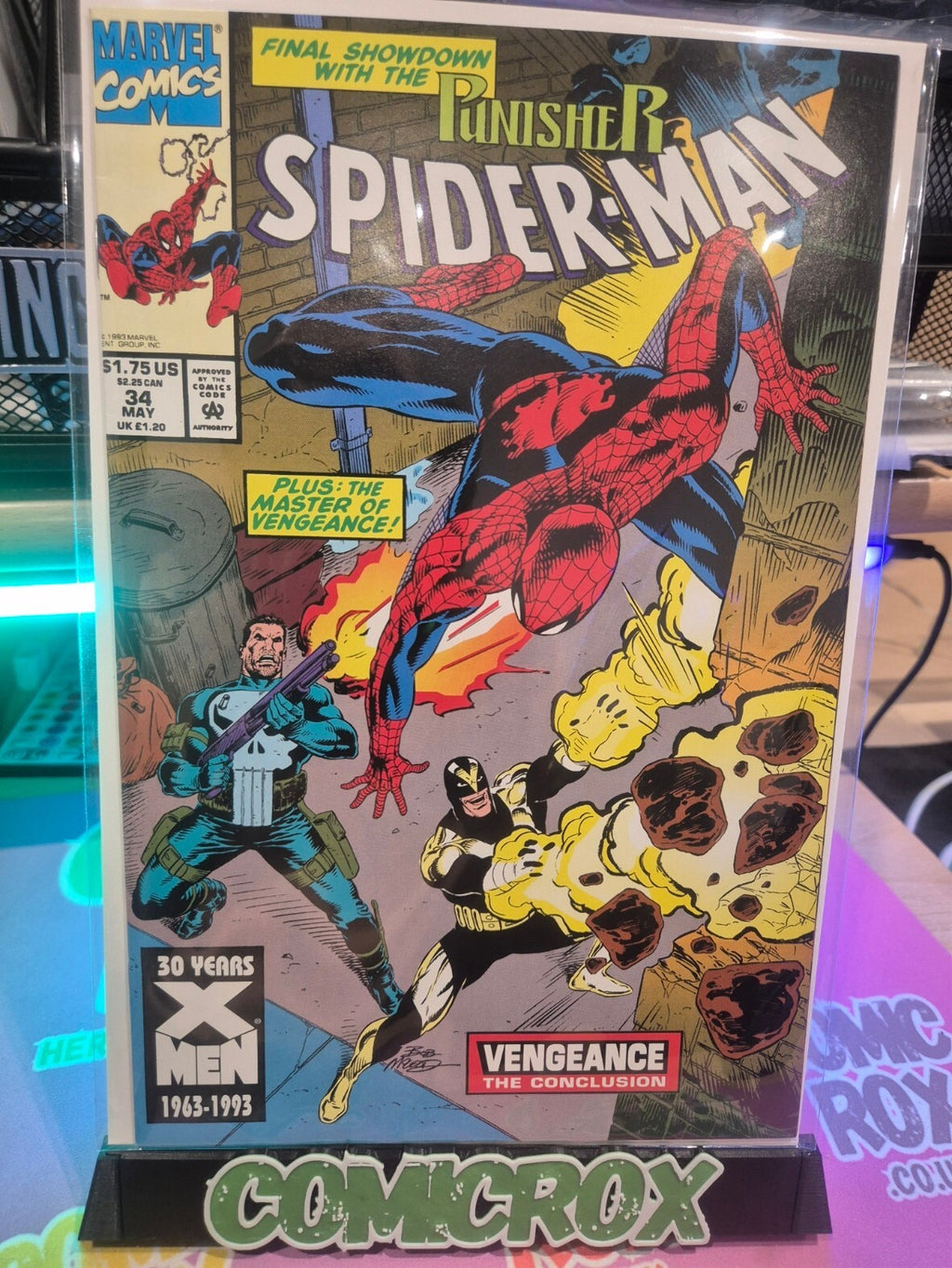 Spider-Man #34, 1993, Showdown with The Punisher, NM