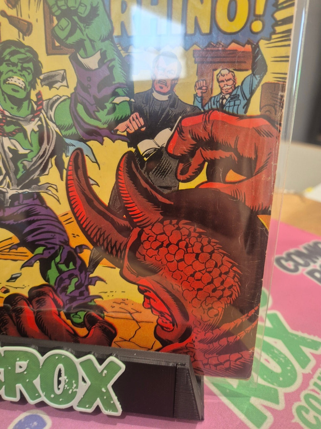 Hulk #124, 1969, Wrath of the Rhino, High Grade FN/VF