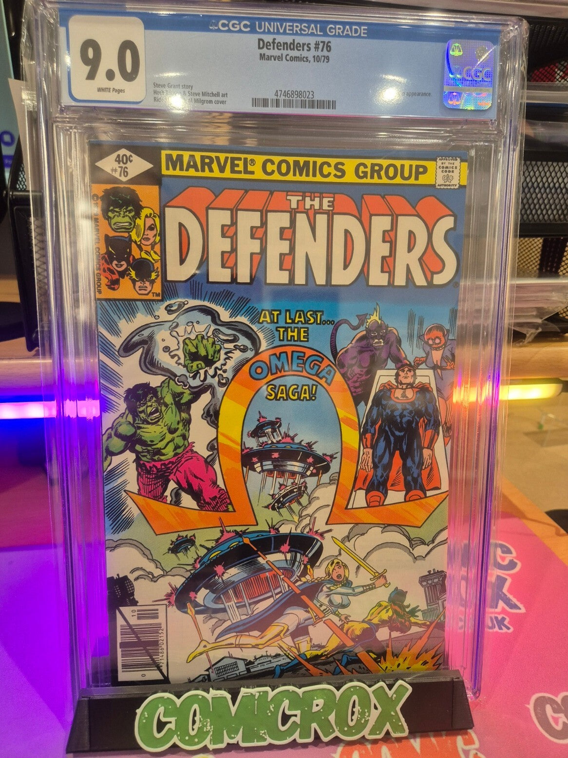 The Defenders #76, CGC 9.0, 1979, Omega Man Apperance
