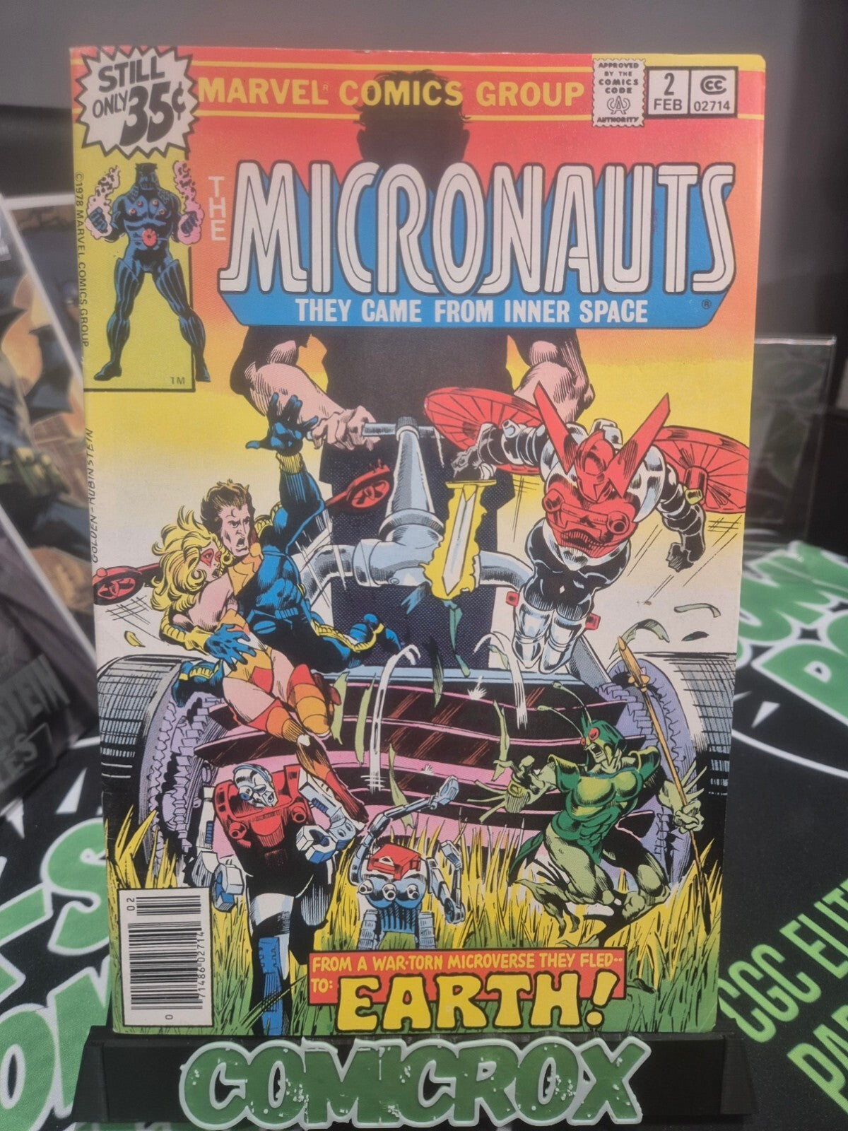 Micronauts #2, 1979, Marvel NEWSSTAND, High Grade NM 9.2