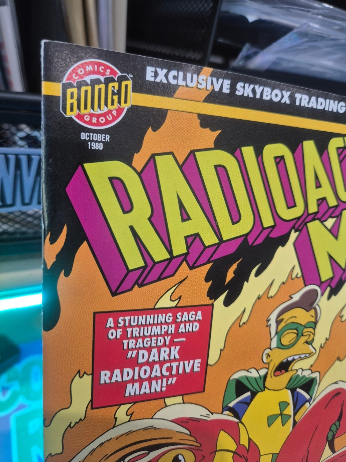 Radioactive Man #412, 1994, Bongo Comics, Trading Card Attached NM 9.4