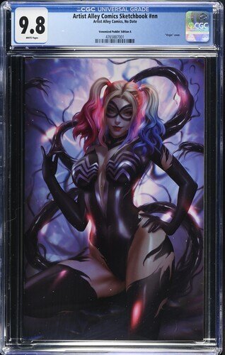 Artist Alley Comics Sketchbook #nn CGC 9.8, Venomized Harley
